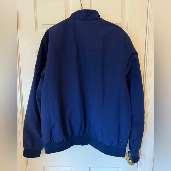 Lands’ End Fleece Lined Classic Squall Jacket Blue Large Tall 42 44 *Like New* - Picture 7 of 10
